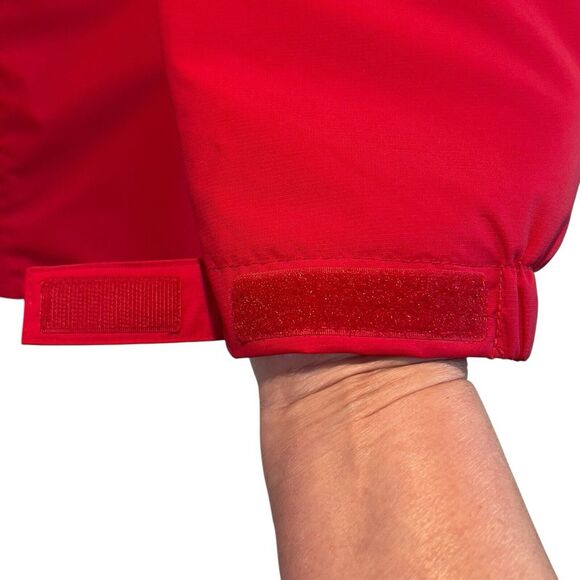 Aigle Men's Size L Red Windbreaker Jacket Full Zip Lined Hike Fish Sail *No Hood - Picture 6 of 16